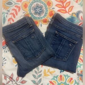 Rag & bone jeans mid rise skinny 2 pairs